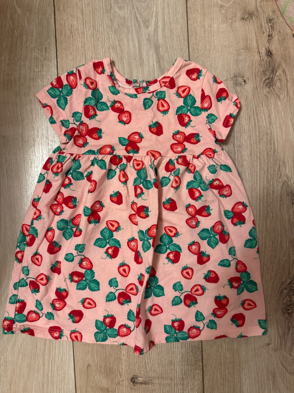 wonder nation Pink Strawberry Print Dress